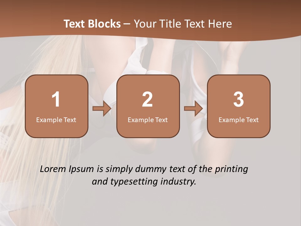 Female Party Metal PowerPoint Template