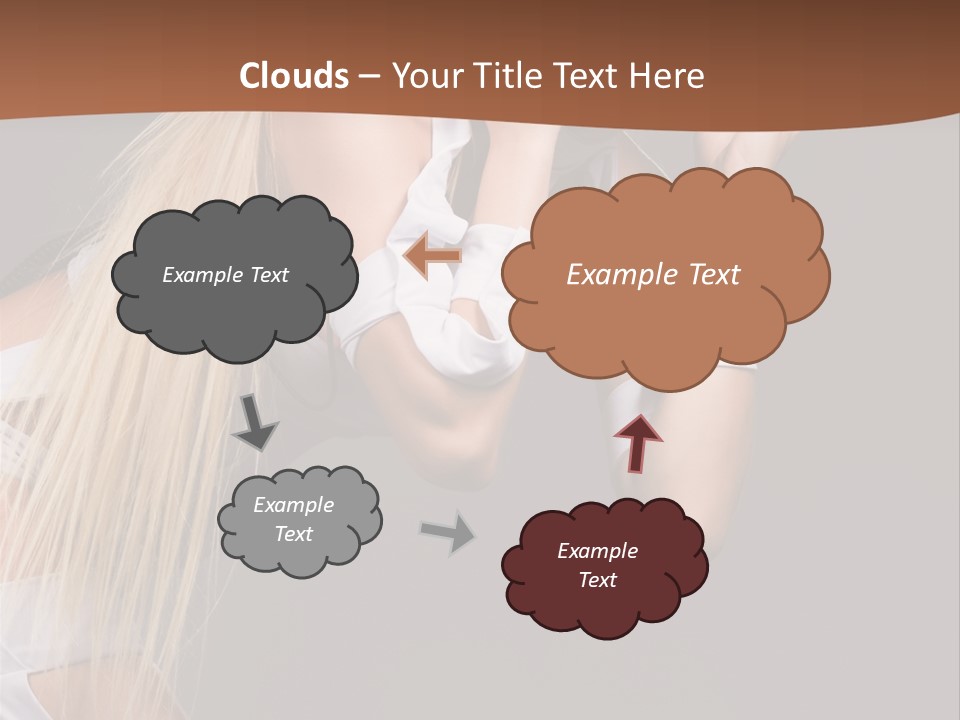 Female Party Metal PowerPoint Template