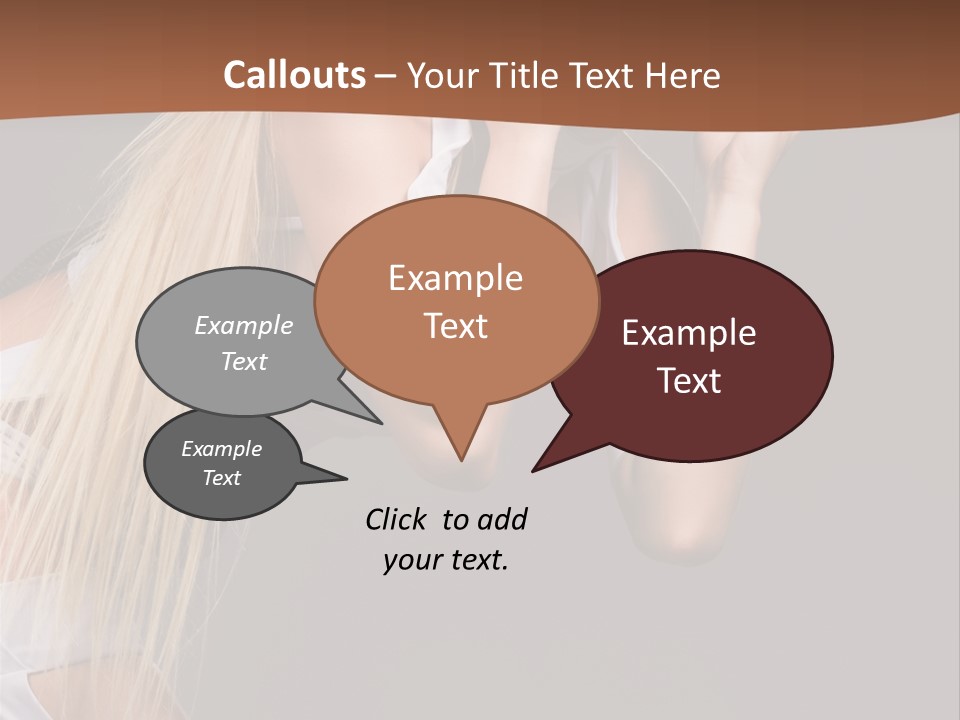 Female Party Metal PowerPoint Template