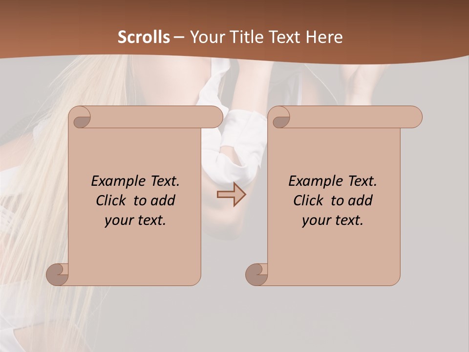Female Party Metal PowerPoint Template