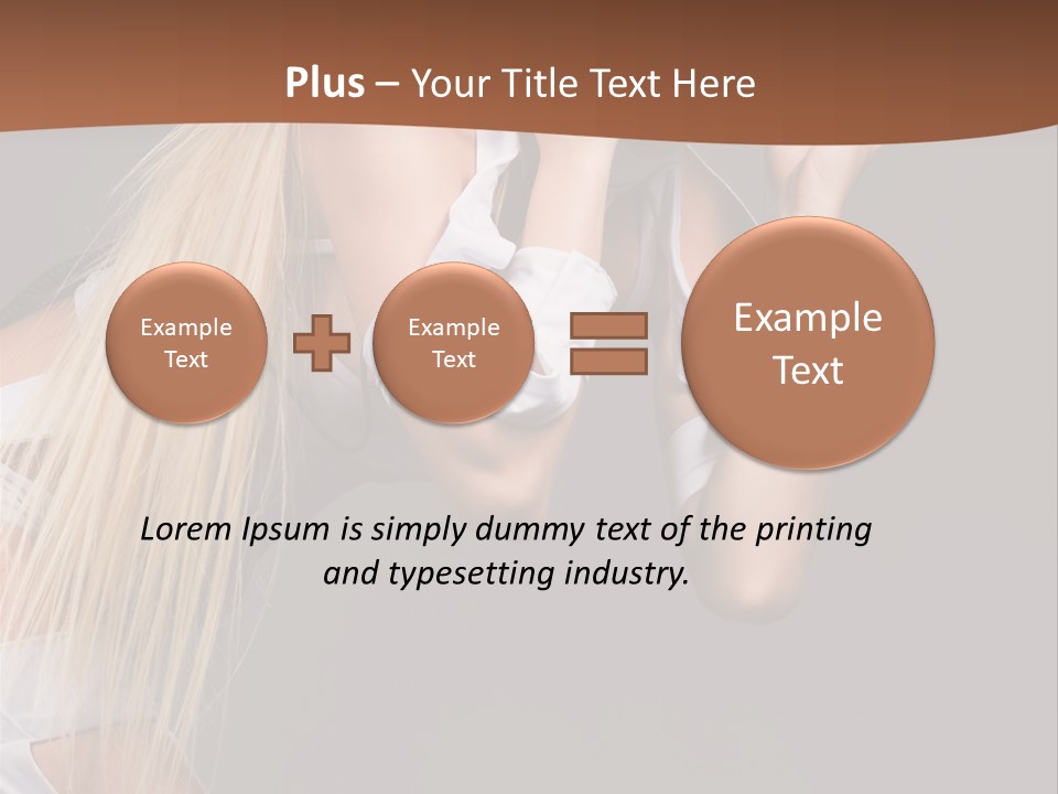 Female Party Metal PowerPoint Template