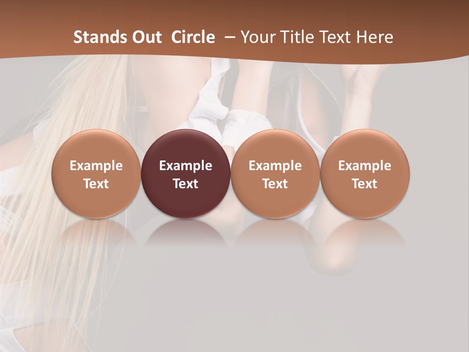 Female Party Metal PowerPoint Template