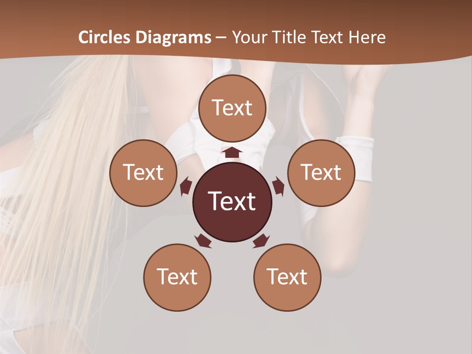 Female Party Metal PowerPoint Template