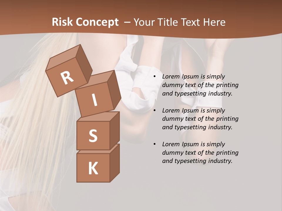 Female Party Metal PowerPoint Template