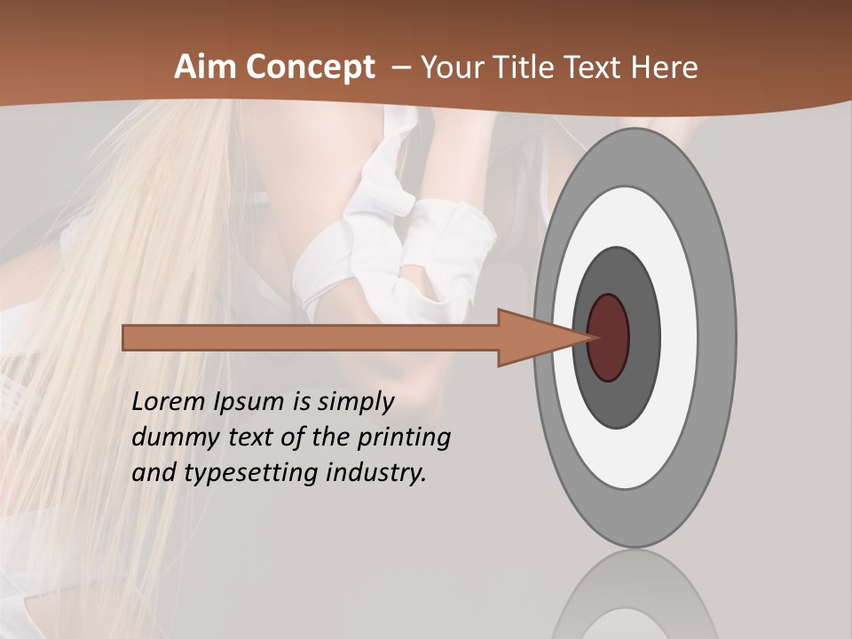 Female Party Metal PowerPoint Template