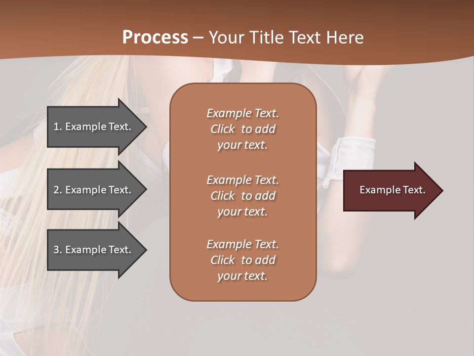 Female Party Metal PowerPoint Template