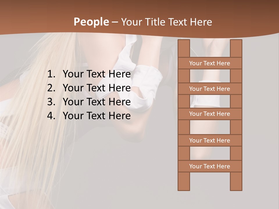 Female Party Metal PowerPoint Template