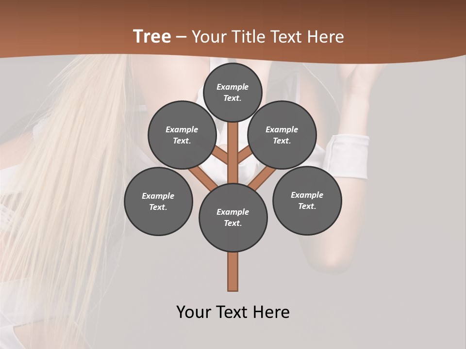 Female Party Metal PowerPoint Template