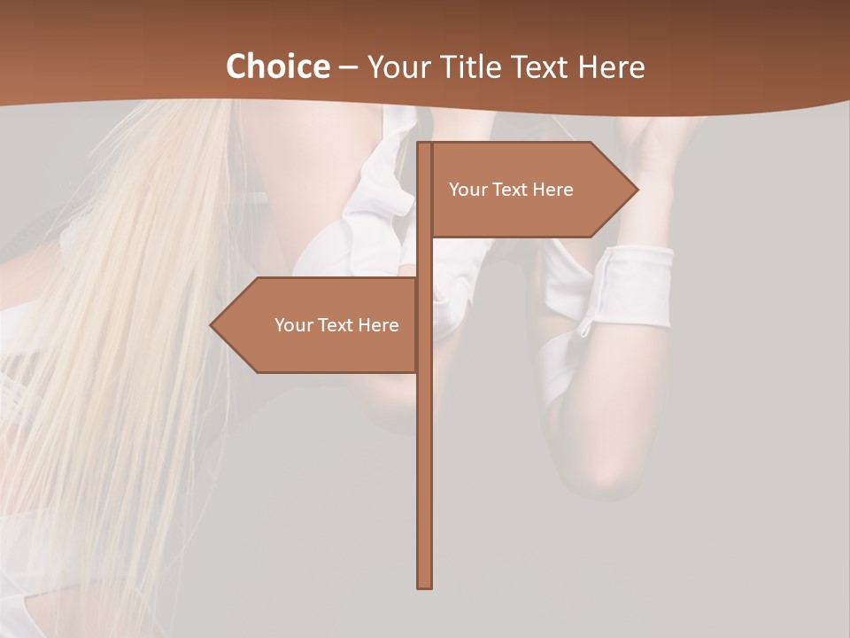 Female Party Metal PowerPoint Template