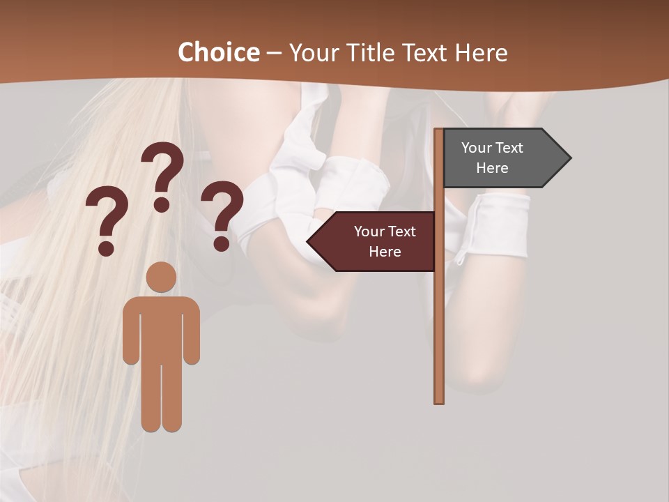 Female Party Metal PowerPoint Template