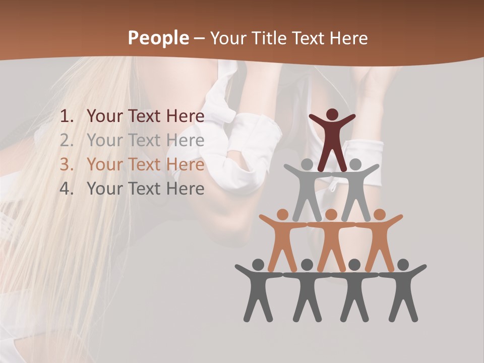 Female Party Metal PowerPoint Template