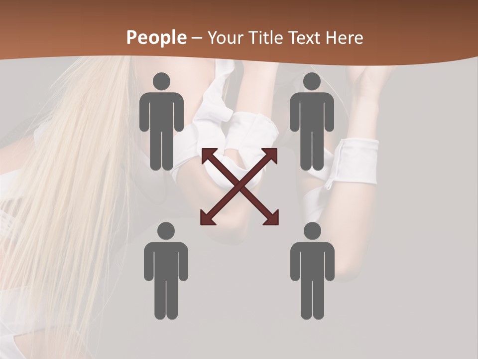 Female Party Metal PowerPoint Template