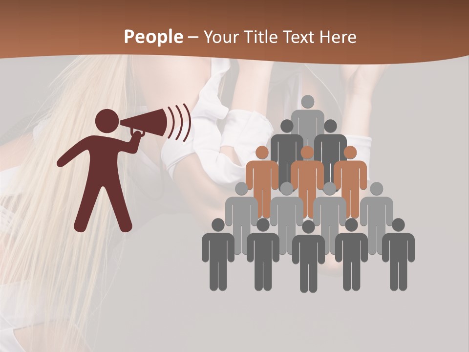 Female Party Metal PowerPoint Template