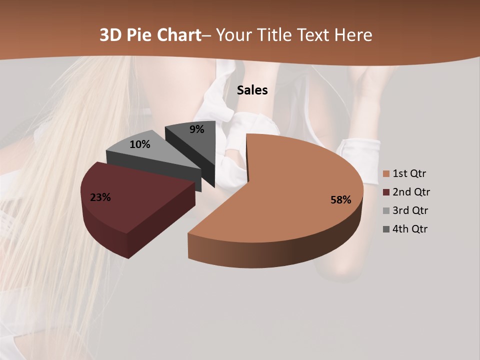 Female Party Metal PowerPoint Template