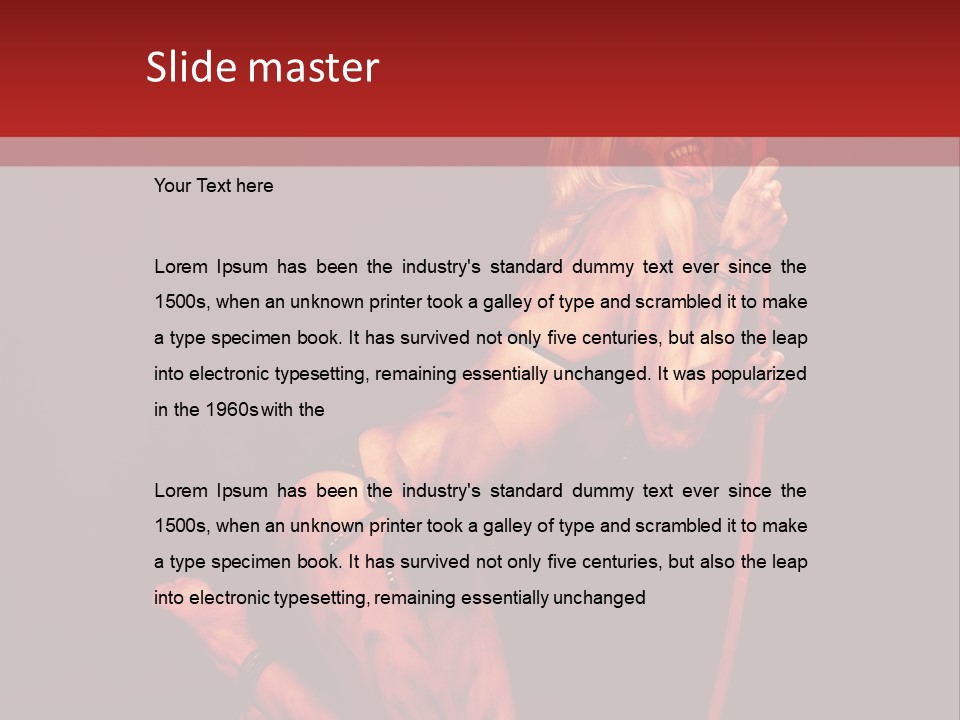 Beautiful Devil PowerPoint Template