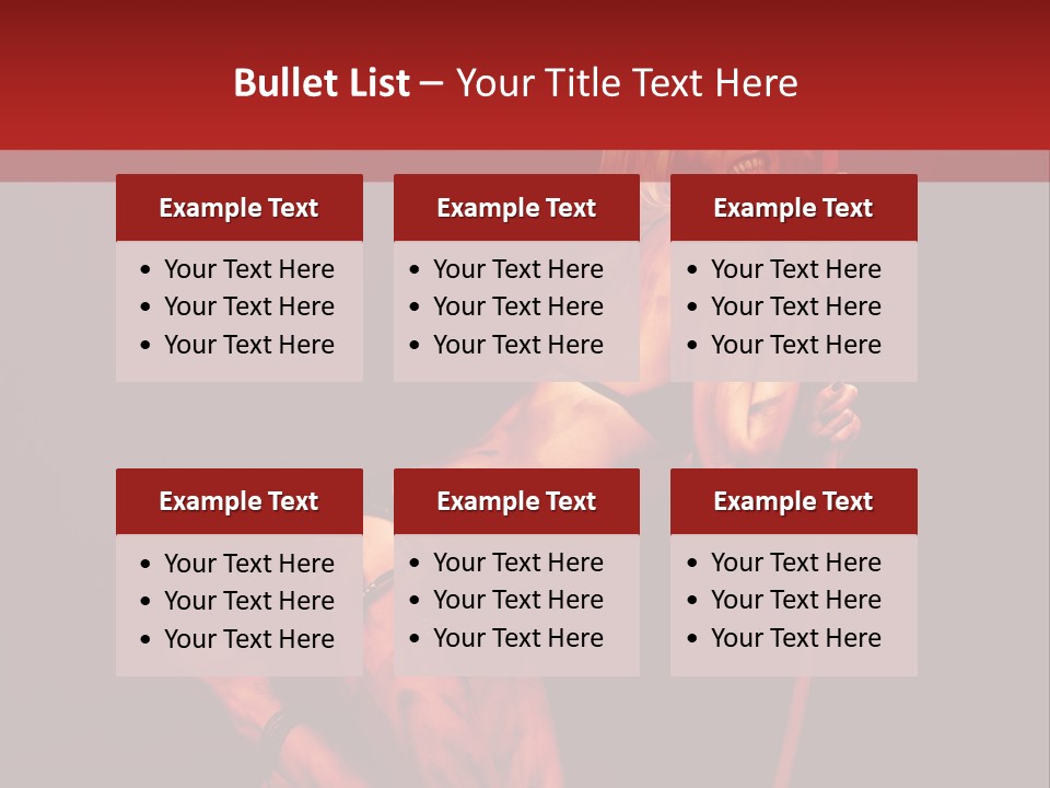 Beautiful Devil PowerPoint Template