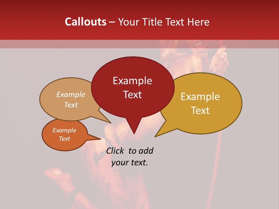 Beautiful Devil PowerPoint Template