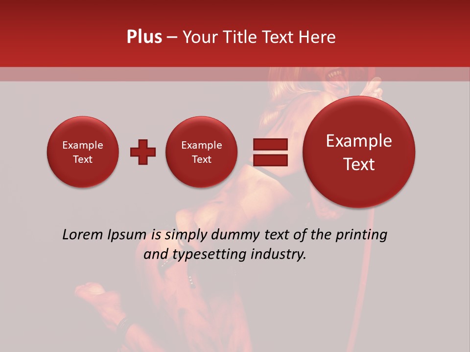 Beautiful Devil PowerPoint Template