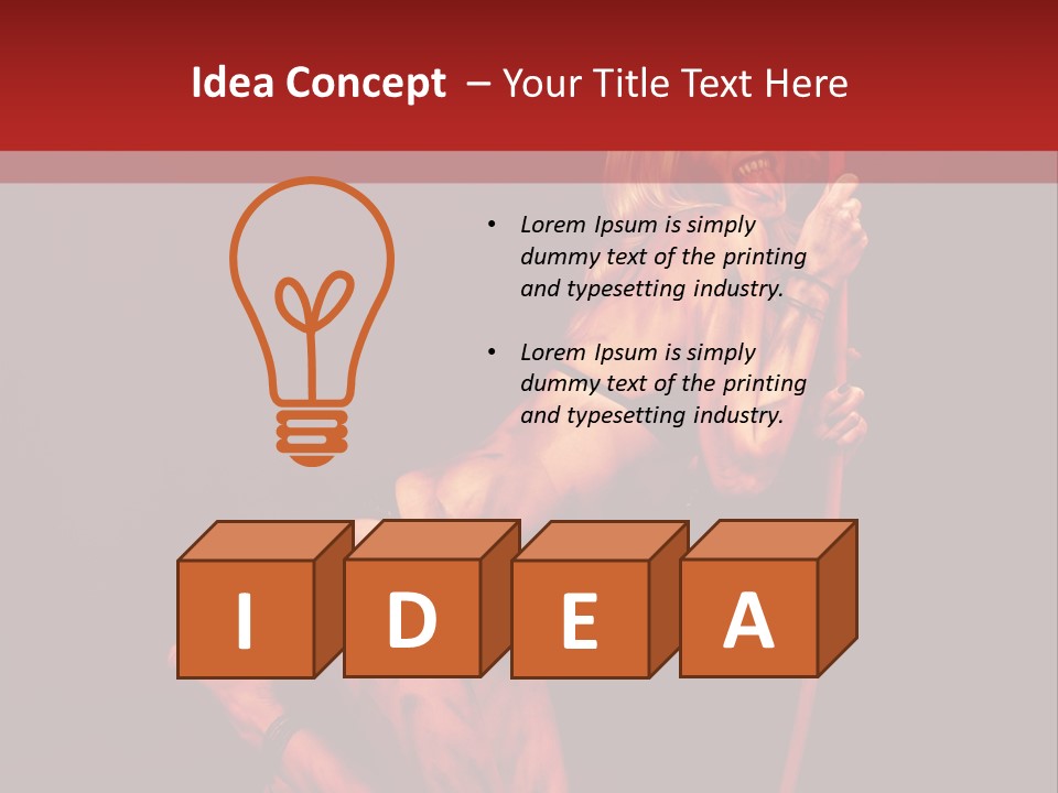 Beautiful Devil PowerPoint Template