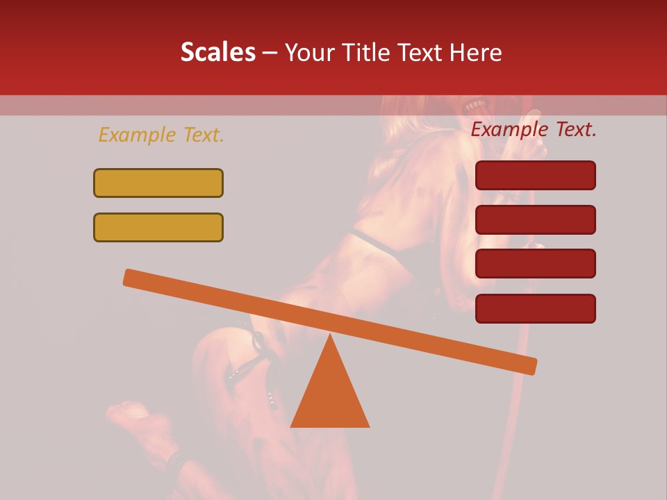 Beautiful Devil PowerPoint Template