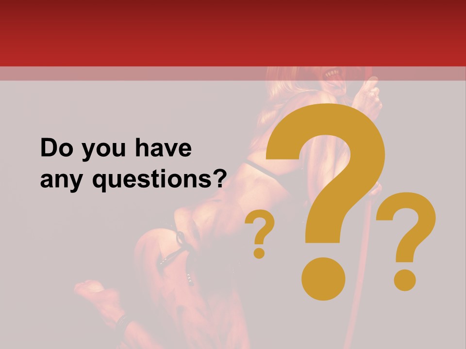 Beautiful Devil PowerPoint Template