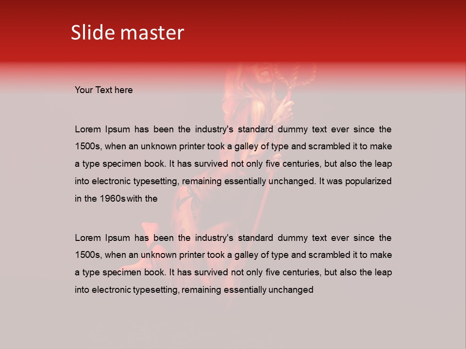 Beautiful Devil PowerPoint Template