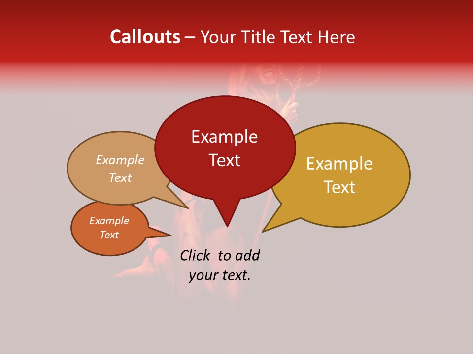 Beautiful Devil PowerPoint Template