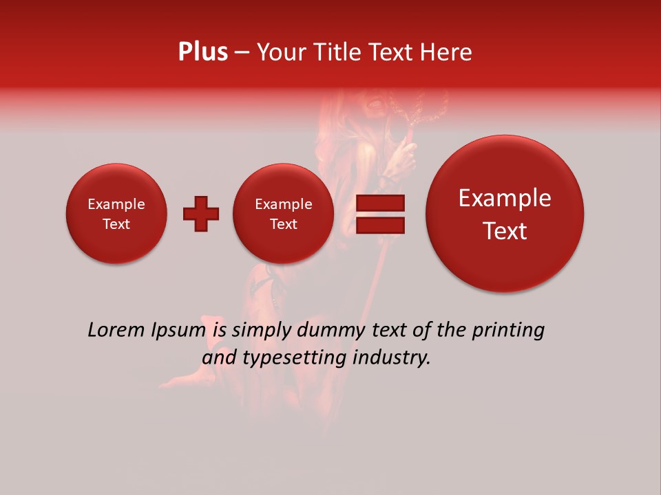 Beautiful Devil PowerPoint Template