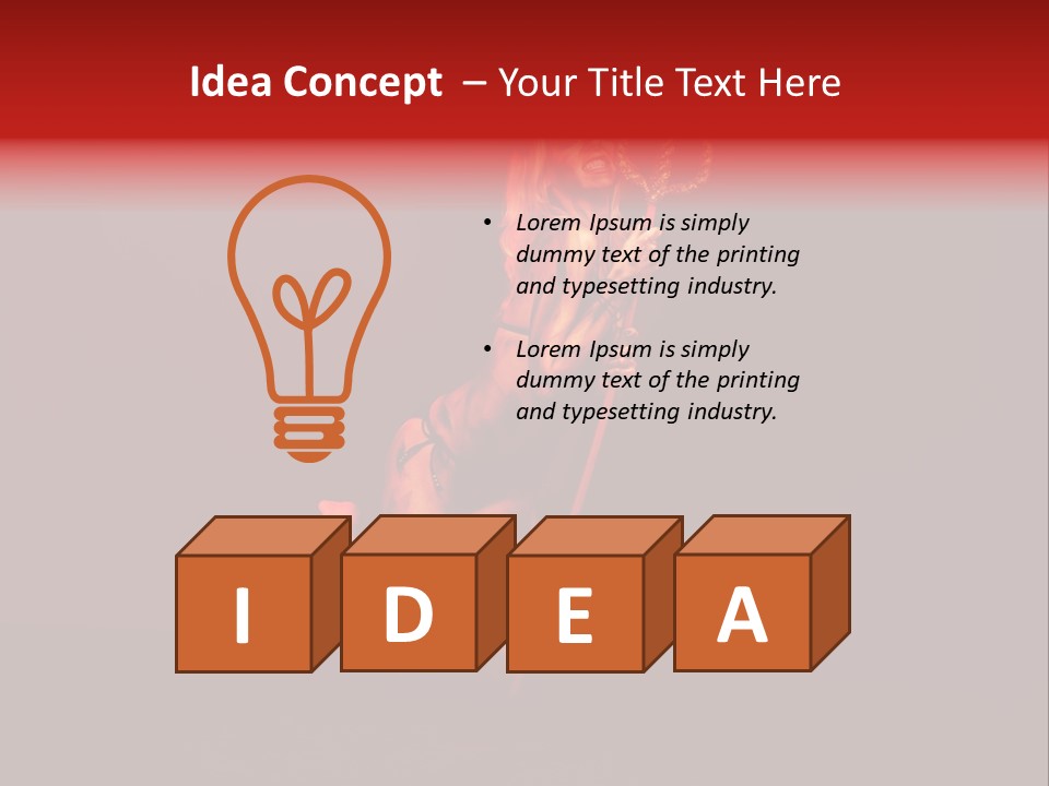 Beautiful Devil PowerPoint Template