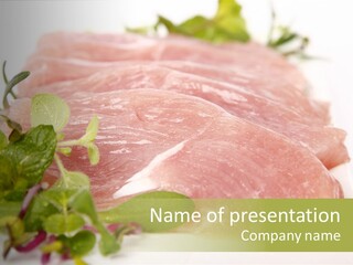 Turkey Steaks PowerPoint Template