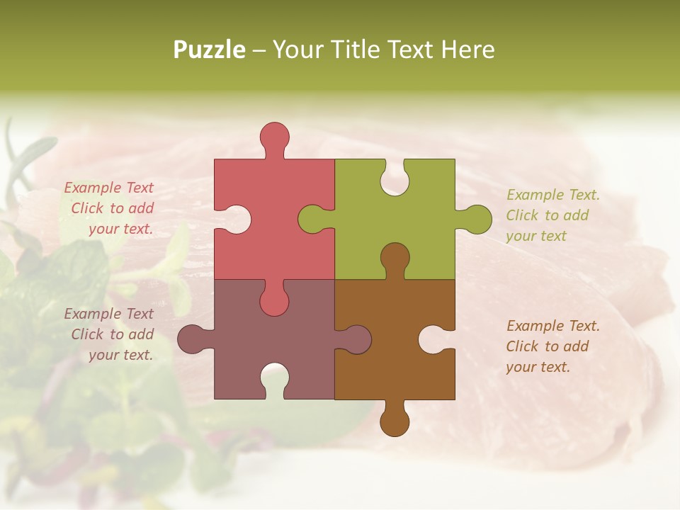 Turkey Steaks PowerPoint Template