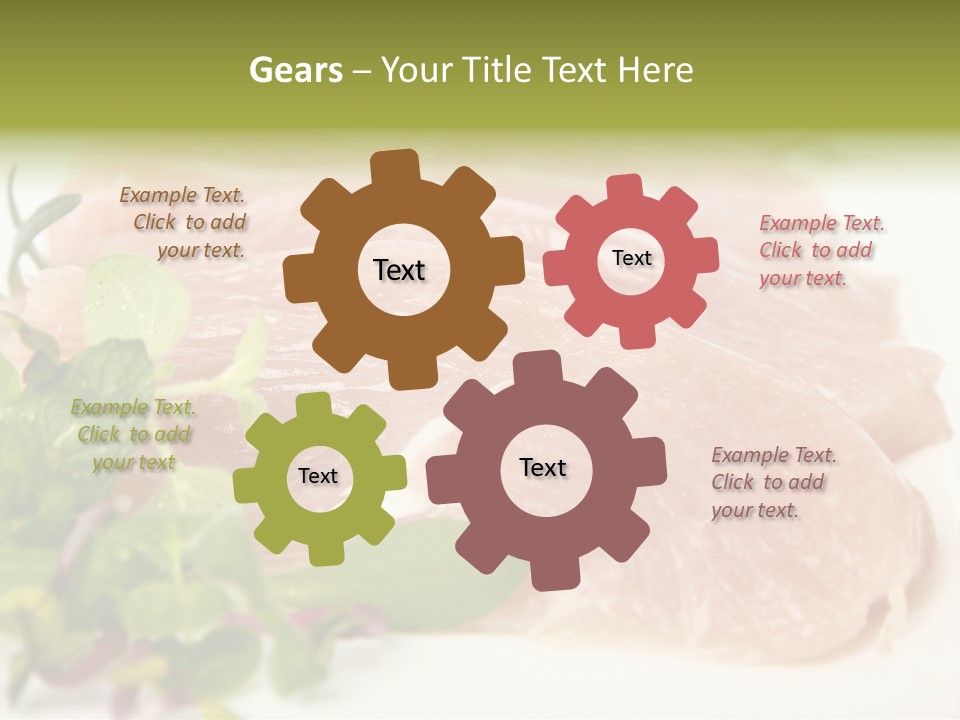 Turkey Steaks PowerPoint Template