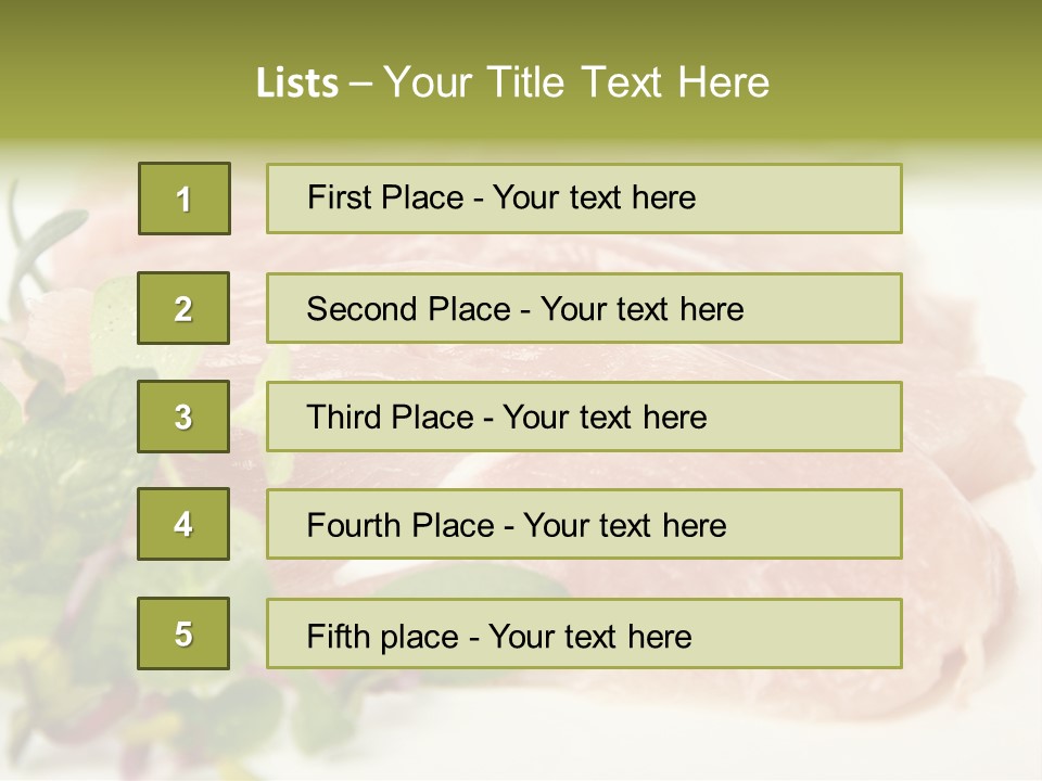 Turkey Steaks PowerPoint Template