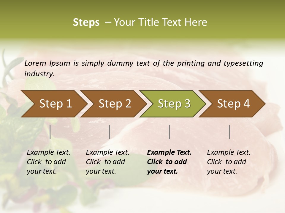 Turkey Steaks PowerPoint Template