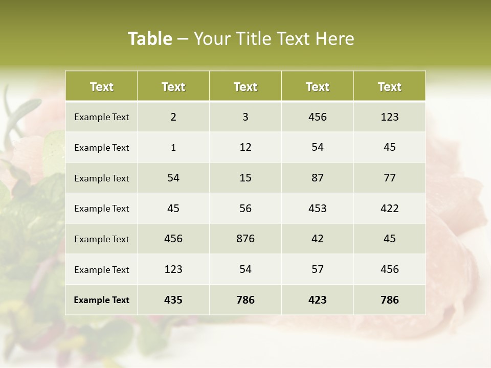 Turkey Steaks PowerPoint Template