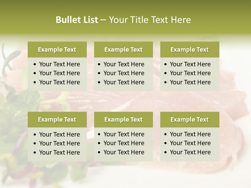 Turkey Steaks PowerPoint Template