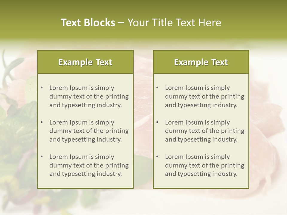 Turkey Steaks PowerPoint Template