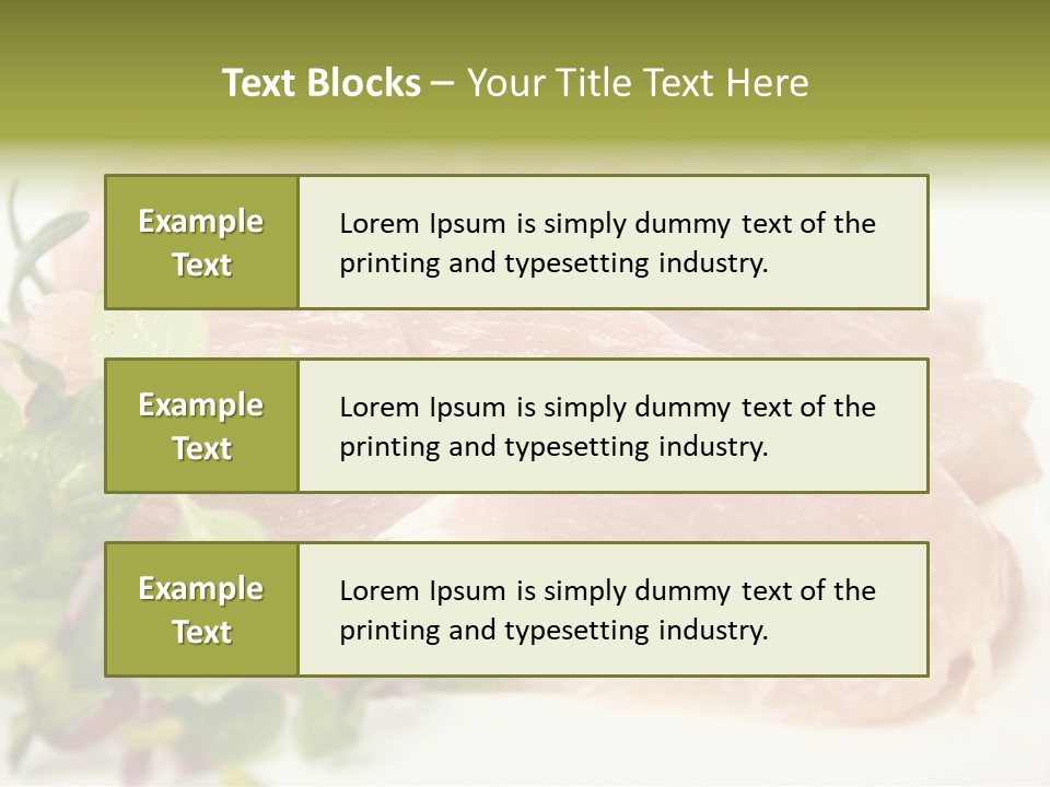Turkey Steaks PowerPoint Template