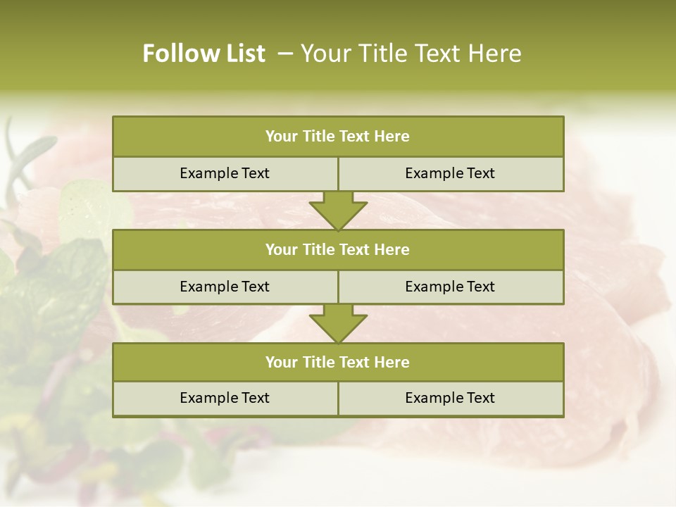 Turkey Steaks PowerPoint Template