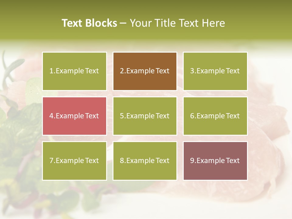 Turkey Steaks PowerPoint Template
