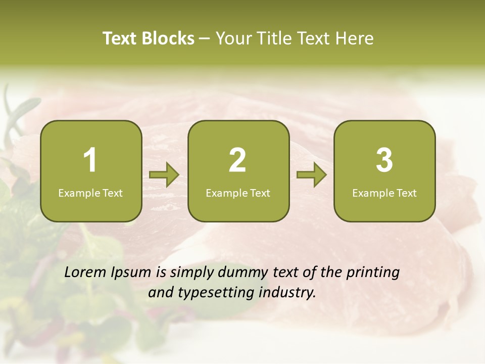 Turkey Steaks PowerPoint Template