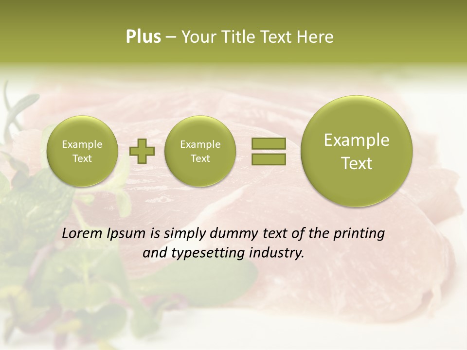 Turkey Steaks PowerPoint Template