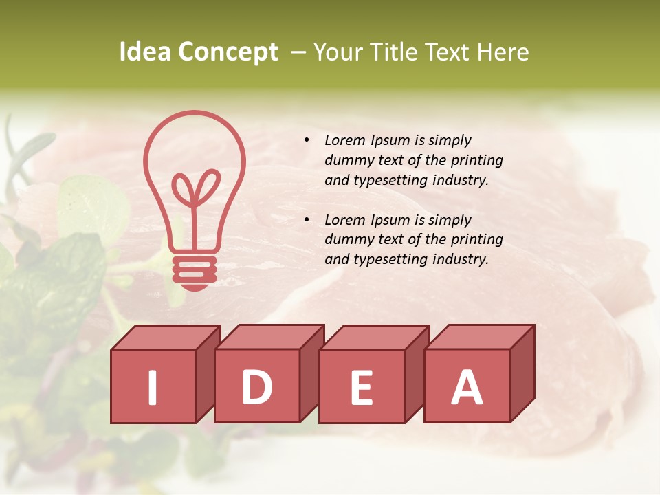 Turkey Steaks PowerPoint Template