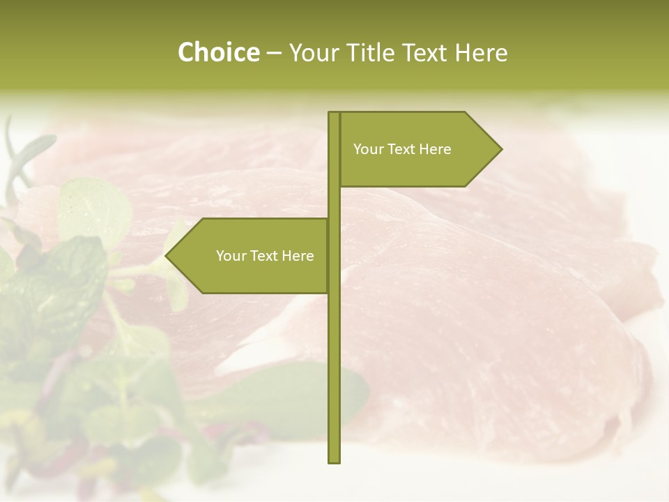Turkey Steaks PowerPoint Template