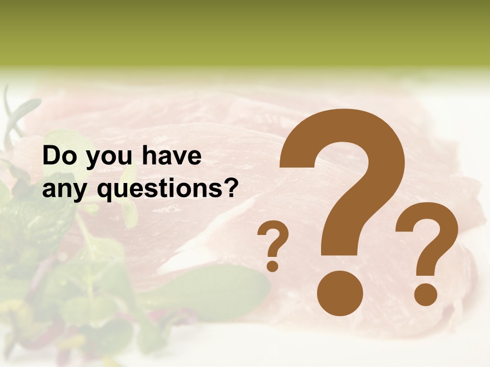 Turkey Steaks PowerPoint Template