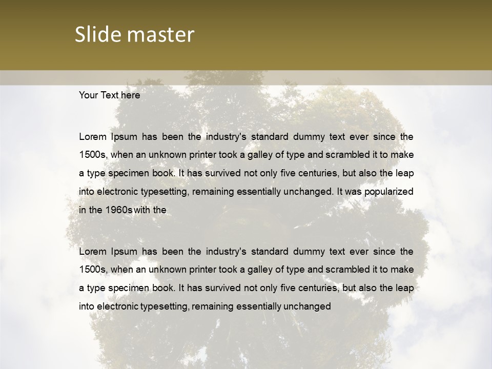 Round Park PowerPoint Template