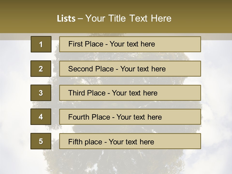 Round Park PowerPoint Template