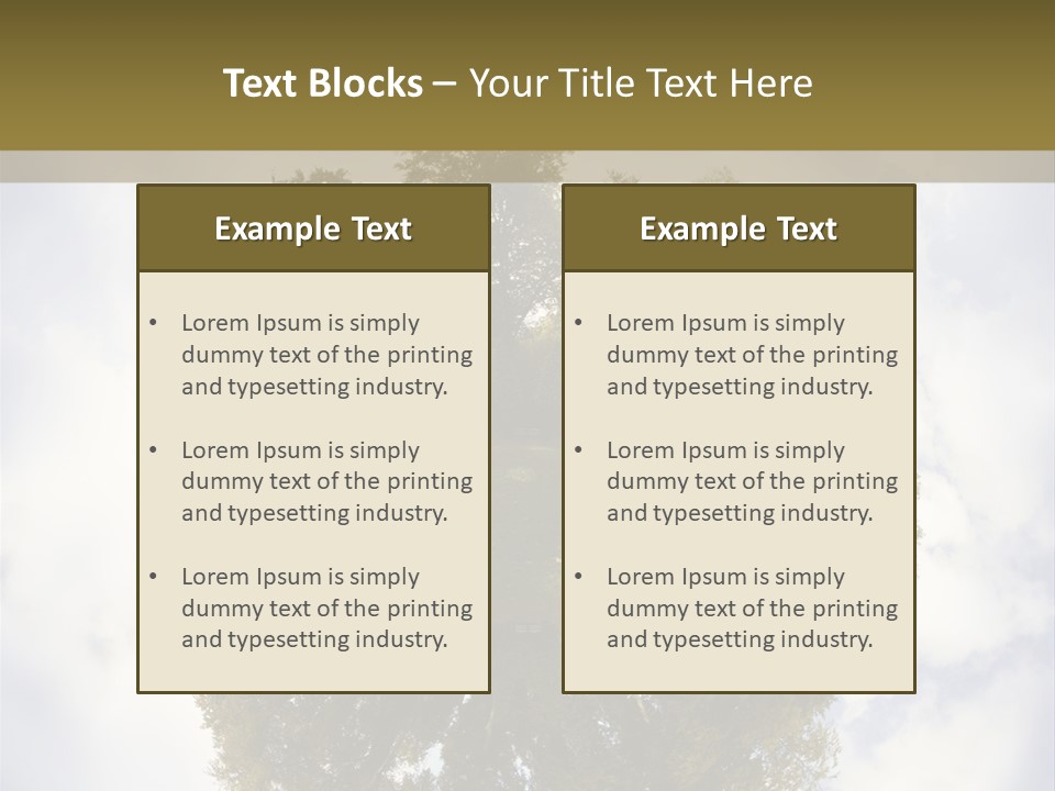 Round Park PowerPoint Template