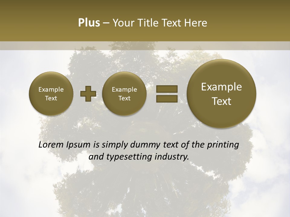 Round Park PowerPoint Template
