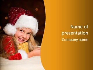 Christmas Girls PowerPoint Template